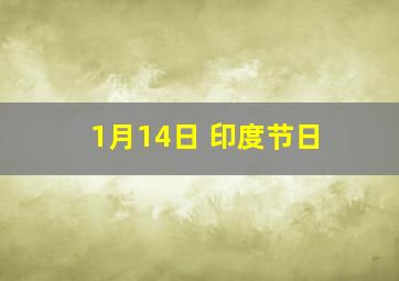 1月14日 印度节日